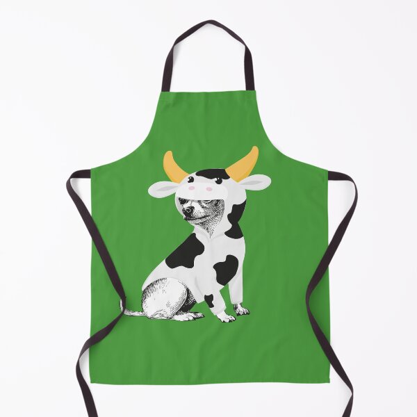 Item preview, Funny chihuahua dressed as cow designed and sold by WalkWiseDesign.