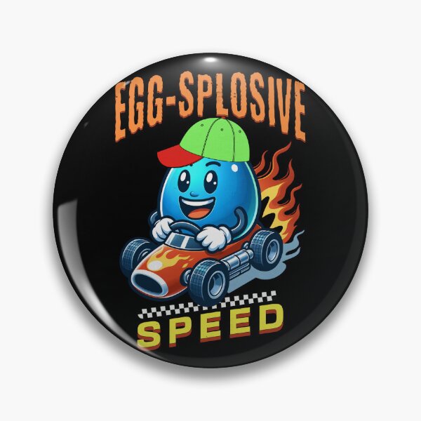Item preview, Egg-Splosive Speed Funny Cute Easter Egg Racing Race Car Easteregg Racer designed and sold by CarantinedChaos.