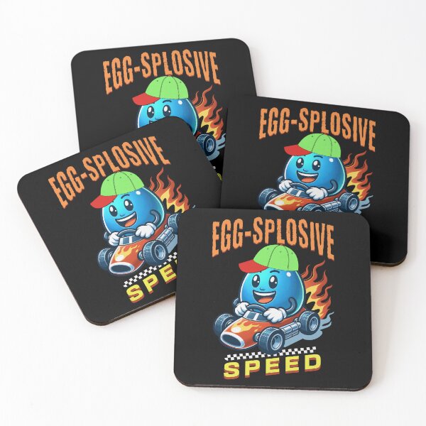 Item preview, Egg-Splosive Speed Funny Cute Easter Egg Racing Race Car Easteregg Racer designed and sold by CarantinedChaos.