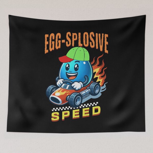 Item preview, Egg-Splosive Speed Funny Cute Easter Egg Racing Race Car Easteregg Racer designed and sold by CarantinedChaos.