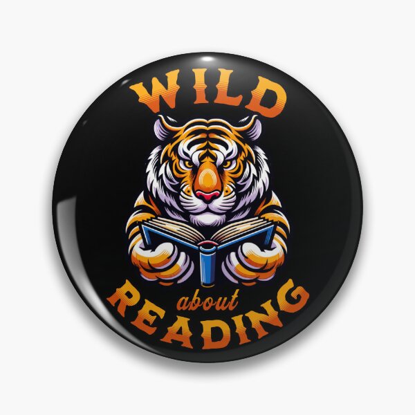 Item preview, Wild About Reading - Tiger With A Book designed and sold by SeledineArt.