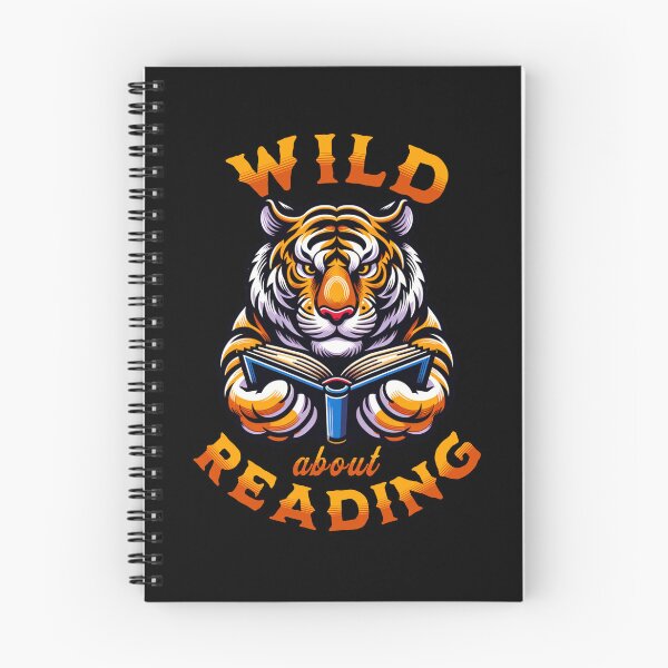 Item preview, Wild About Reading - Tiger With A Book designed and sold by SeledineArt.