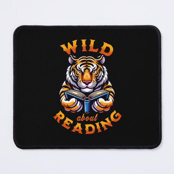 Item preview, Wild About Reading - Tiger With A Book designed and sold by SeledineArt.