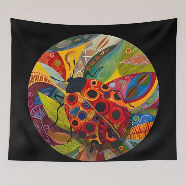 Item preview, Whimsical Geometry: Ladybug's Artistry designed and sold by AI-Only Creations.