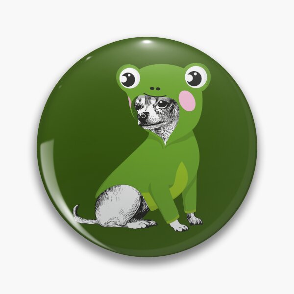 Item preview, Funny chihuahua dressed as frog designed and sold by WalkWiseDesign.