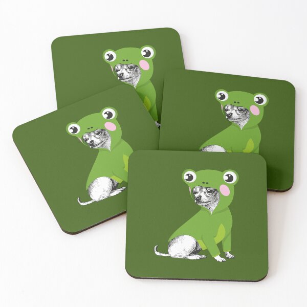 Item preview, Funny chihuahua dressed as frog designed and sold by WalkWiseDesign.