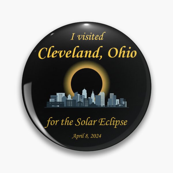 Item preview, 2024 Eclipse Souvenir - Cleveland - Blue  designed and sold by CeratopsArt.