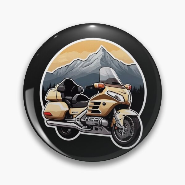 Item preview, Printed T-shirt Honda Gold Wing in the mountains designed and sold by Skinkast.