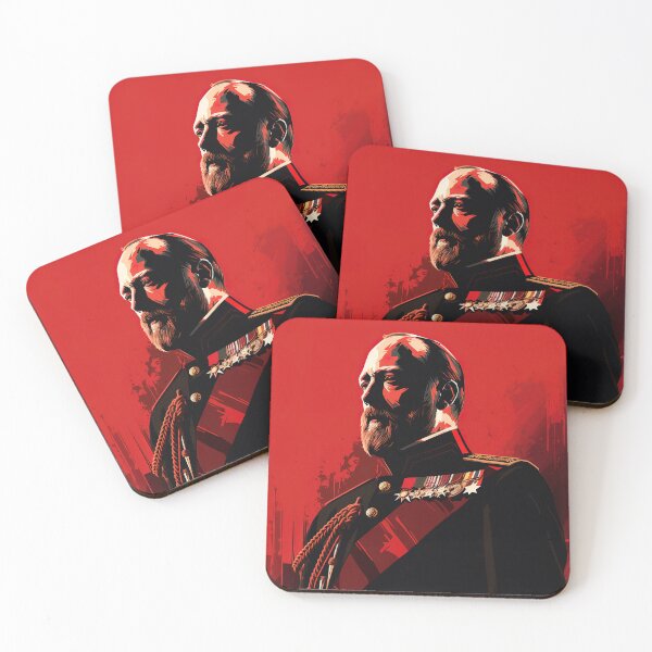 Item preview, King Edward VII | Red minimalism designed and sold by ComicsFactory.