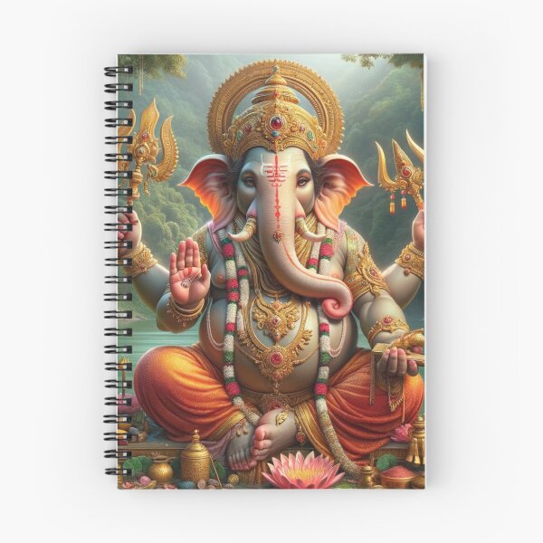 Item preview, Divine Lord Ganesha: Om Gam Ganapataye Namaha designed and sold by Spirit47.