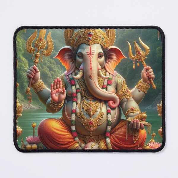 Item preview, Divine Lord Ganesha: Om Gam Ganapataye Namaha designed and sold by Spirit47.