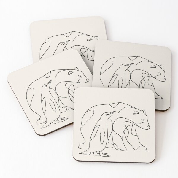 Item preview, Polar Bear and Minimalist Penguin designed and sold by Jun162007.