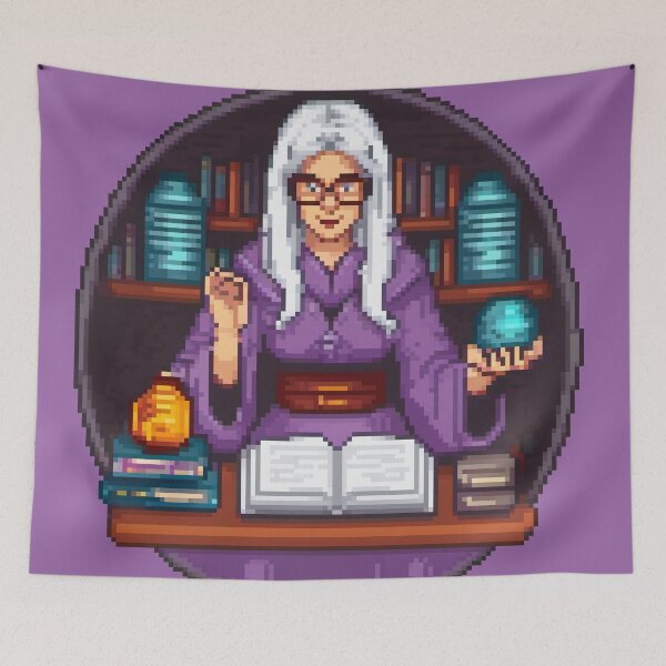Item preview, Arcane Librarian Pixel designed and sold by Pixelartshirt.