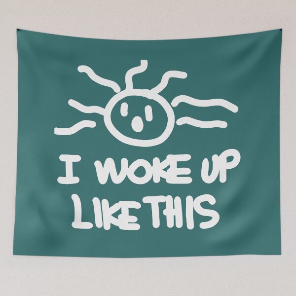 Item preview, I woke up like this designed and sold by swizzytoes.