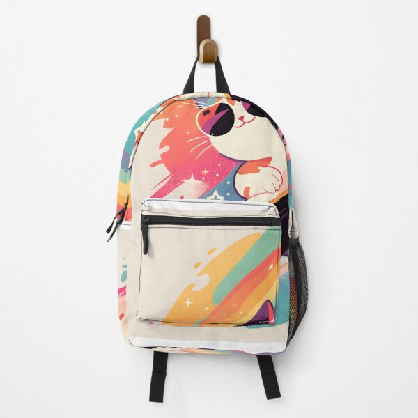 Item preview, Rainbow Skateboard Cat designed and sold by CoolMantras.