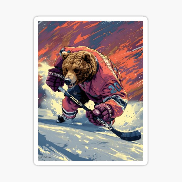 Ice Hockey Player Winter Sports Skater Gift #59 Sticker by