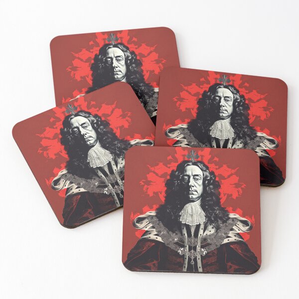 Item preview, King William III | Red minimalism designed and sold by ComicsFactory.