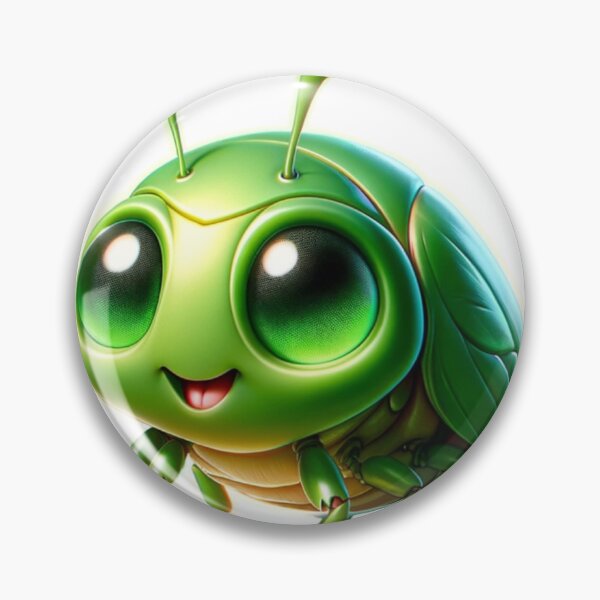 Item preview, Cute June Bug Beetle with Big Eyes ( Cotinis nitida ) designed and sold by CritterManiaUK.