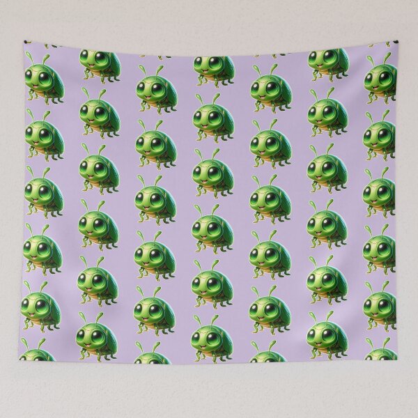 Item preview, Cute June Bug Beetle with Big Eyes ( Cotinis nitida ) designed and sold by CritterManiaUK.