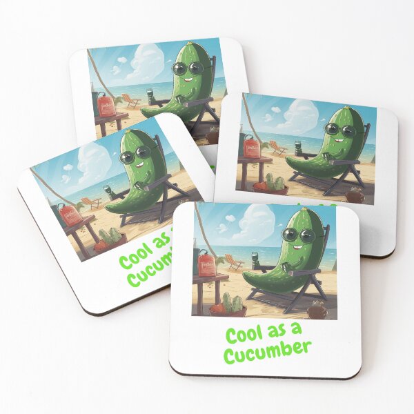 Item preview, Beach Please! This Cool Cucumber Means Business designed and sold by clecticuk.