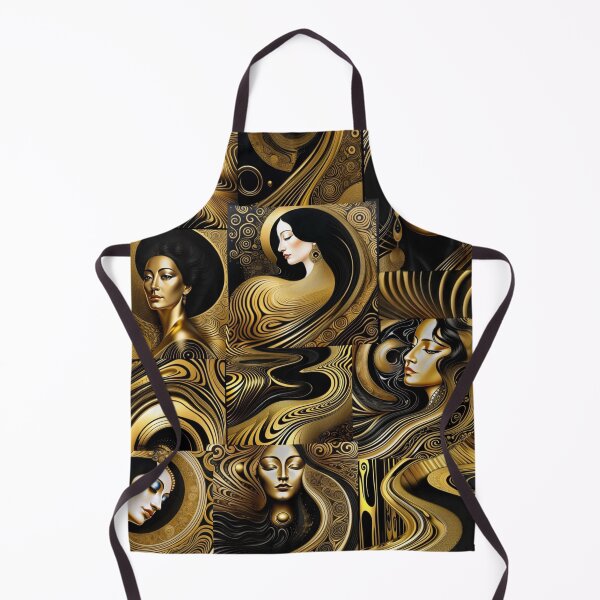 Aperçu de l'œuvre Stylized golden faces créée et vendue par clarazen.