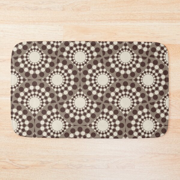 Item preview, Chocolate Drops Night Swim and Molasses Dot Mandala Fans designed and sold by Triplicate Limited.