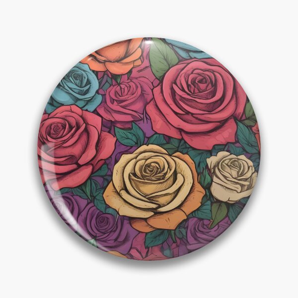 Item preview, Colorful roses illustration designed and sold by perlphoto.