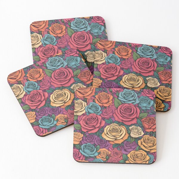 Item preview, Colorful roses illustration designed and sold by perlphoto.