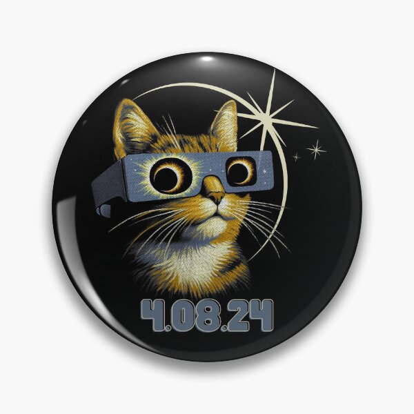 Item preview, Cosmic Cat Solar Eclipse Viewing - April 2024 Event  designed and sold by AwakenedSoul.
