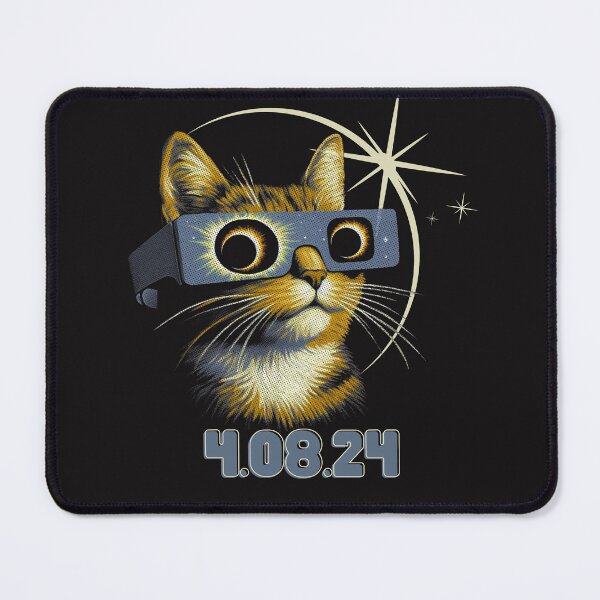 Item preview, Cosmic Cat Solar Eclipse Viewing - April 2024 Event  designed and sold by AwakenedSoul.
