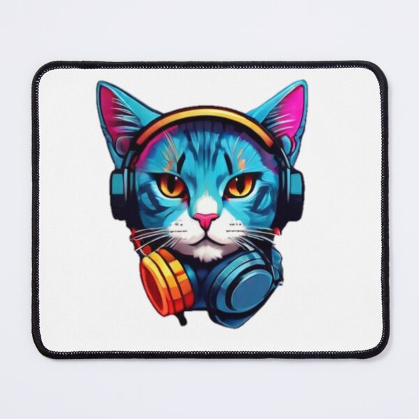 Item preview, CAT with HEADPHONE designed and sold by YounexxART.