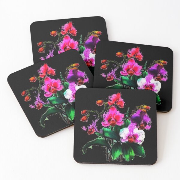Item preview,  The Flowers Orchids Black designed and sold by Helios Be. Lavsh.