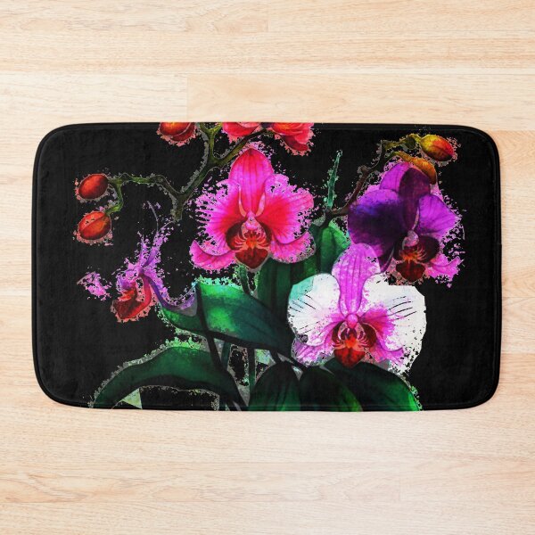 Item preview,  The Flowers Orchids Black designed and sold by Helios Be. Lavsh.