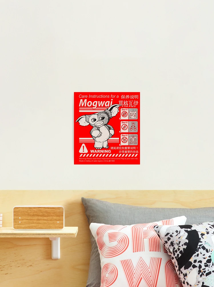 Gremlins Gizmo Warning Label Dks