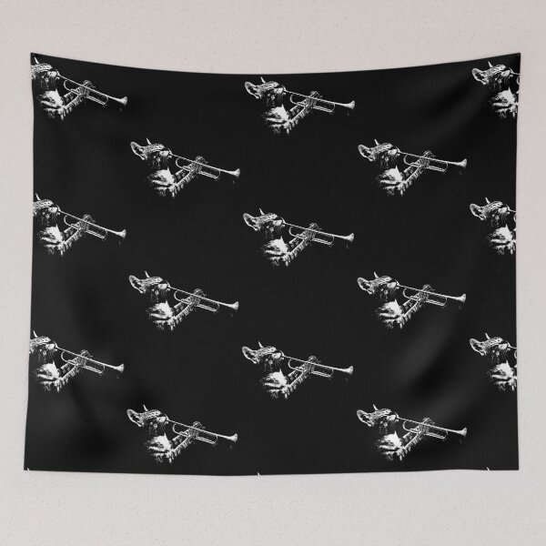 Item preview, Cat Playing Trumpet Funny Cat Jazz Trumpet Player designed and sold by wowwowmeow.