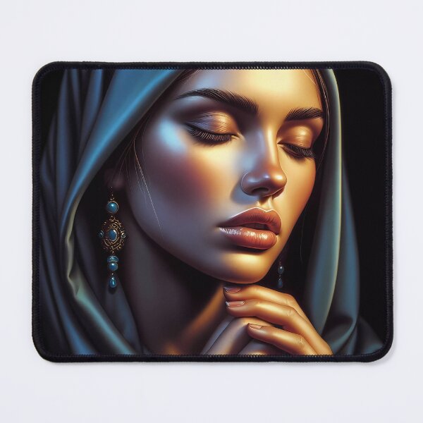 Item preview, Contemplative Grace: A Portrait in Shadow and Light designed and sold by Vitalka-uk.