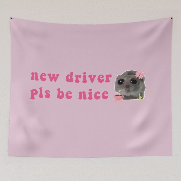 Item preview, Sad Hamster new driver pls be nice designed and sold by VerdePlantTees.