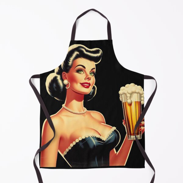 Item preview, Vintage Beer Pin-up designed and sold by PulpVintage.
