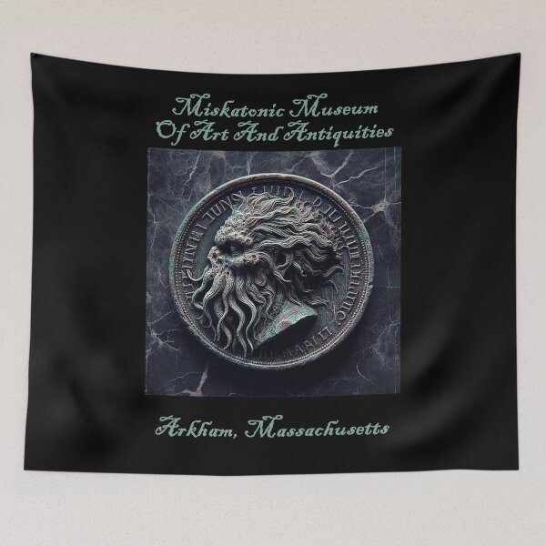 Item preview, CTHULHU MYTHOS MISKATONIC MUSEUM ADVERTISEMENT designed and sold by CinemaObscura.