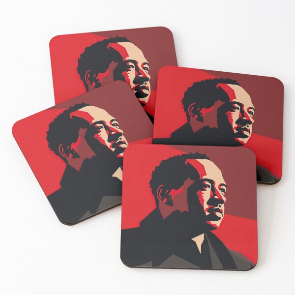Item preview, Langston Hughes | Red minimalism designed and sold by ComicsFactory.