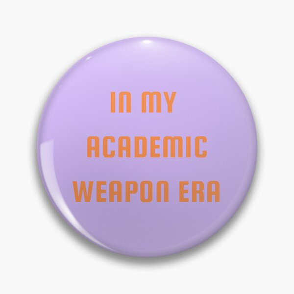 Item preview, In my academic weapon era - purple orange graphic designed and sold by Bookwormsutton.