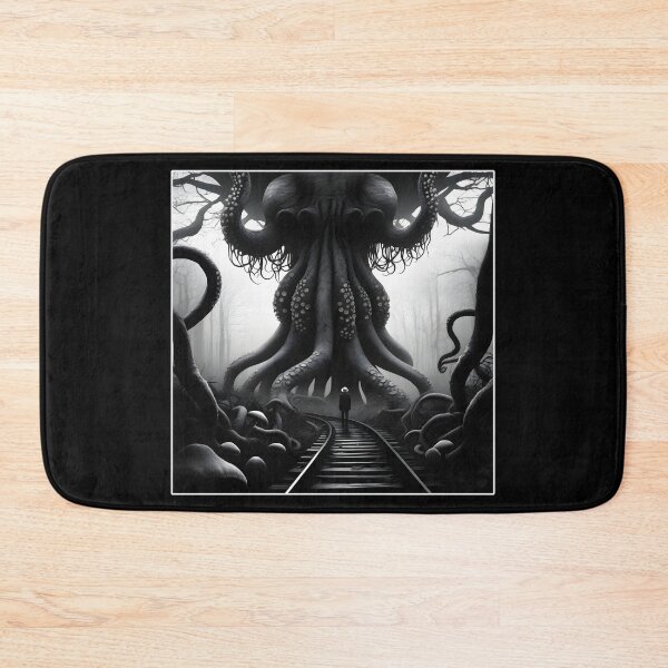 Item preview, Sinister Journey Black and White Train Tracks Octopus Tree designed and sold by Beachy.