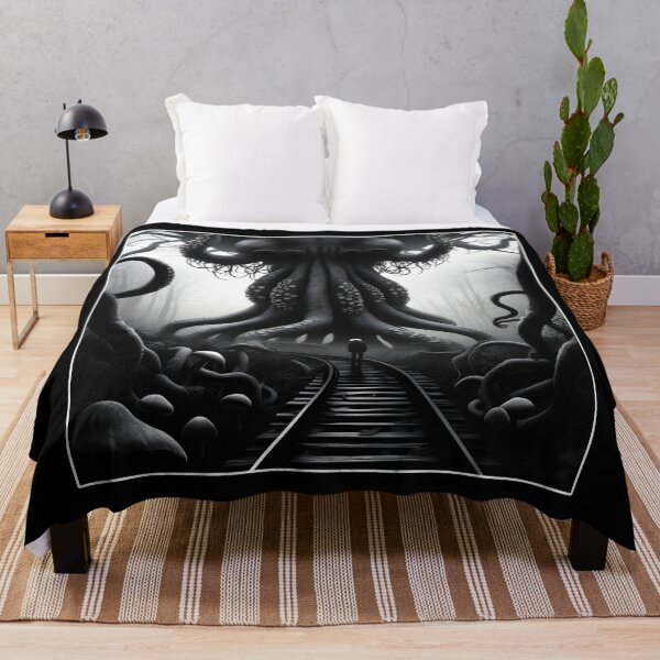 Item preview, Sinister Journey Black and White Train Tracks Octopus Tree designed and sold by Beachy.