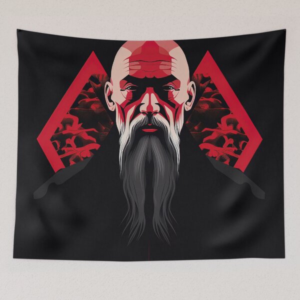 Item preview, Lao Tzu | Red minimalism designed and sold by ComicsFactory.