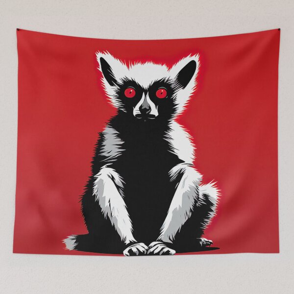 Item preview, Lemur | Red minimalism designed and sold by ComicsFactory.