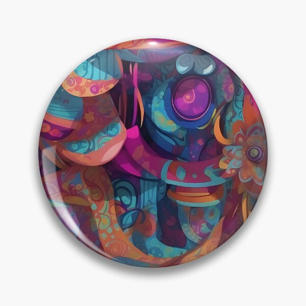 Item preview, Kaleidoscopic Dreamscape: Vivid Abstract Pattern Fusion designed and sold by ArtComixHaven.
