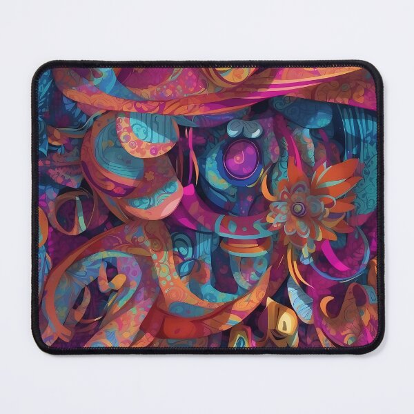 Item preview, Kaleidoscopic Dreamscape: Vivid Abstract Pattern Fusion designed and sold by ArtComixHaven.