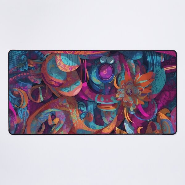 Item preview, Kaleidoscopic Dreamscape: Vivid Abstract Pattern Fusion designed and sold by ArtComixHaven.
