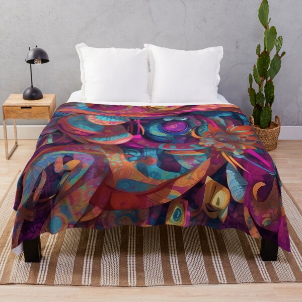Item preview, Kaleidoscopic Dreamscape: Vivid Abstract Pattern Fusion designed and sold by ArtComixHaven.