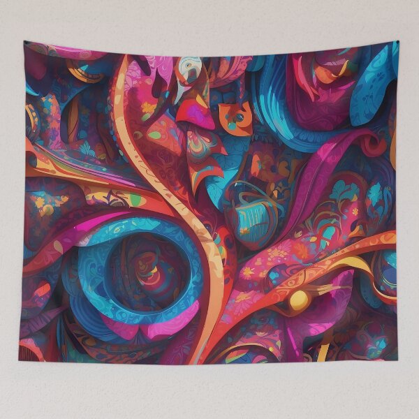 Item preview, Enchanted Whorls: A Symphony of Abstract Design designed and sold by ArtComixHaven.